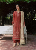 NUREH Exclusive Embroidered Leather Peach Unstitched 3Pc Suit NE-296
