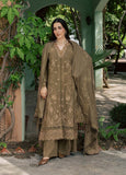 NUREH Exclusive Embroidered Leather Peach Unstitched 3Pc Suit NE-297