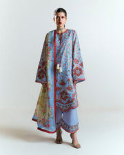 Jugnu by Hussain Rehar Unstitched Embroidered Lawn 3Pc Suit - Nyami