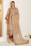 Alizeh Fashion Luxe Embroidered Raw Silk Unstitched 3Pc Suit AF-RS-06-Oak