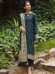 Rang by Motifz Digital Printed Khaddar Unstitched 3Pc Suit 4345-OBSIDIAN