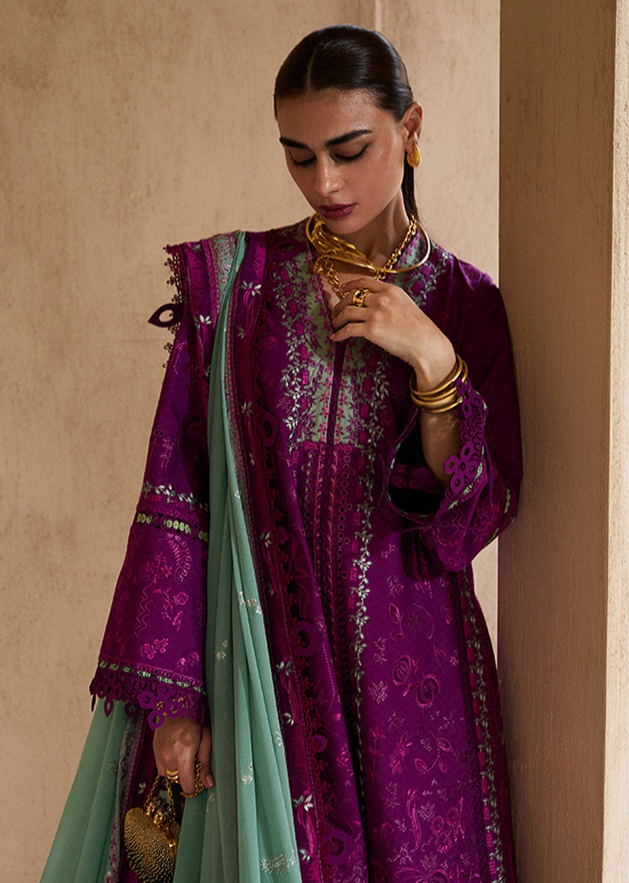 Suffuse Eid Unstitched Embroidered Lawn 3Pc Suit - OIRA