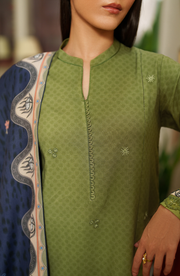 Bellini by Seran Embroidered Viscose Unstitched 3Pc Suit D-11 OLIRAE