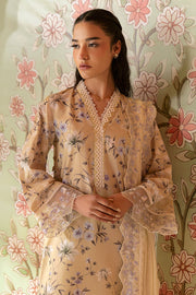 Cross Stitch Premium Embroidered Lawn Unstitched 3Pc Suit - OLIVE MUSE