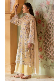 Cross Stitch Premium Embroidered Lawn Unstitched 3Pc Suit - OLIVE MUSE
