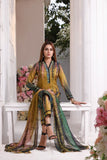 Feathers Nayab Unstitched Digital Printed Lawn 3Pc Suit OLIVE WIND-NJL-030