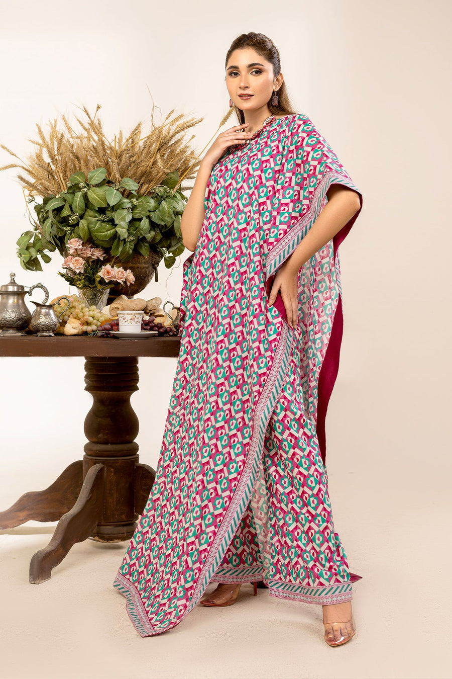 Safwa Orla Unstitched Printed Lawn 2Piece Suit - OLO04