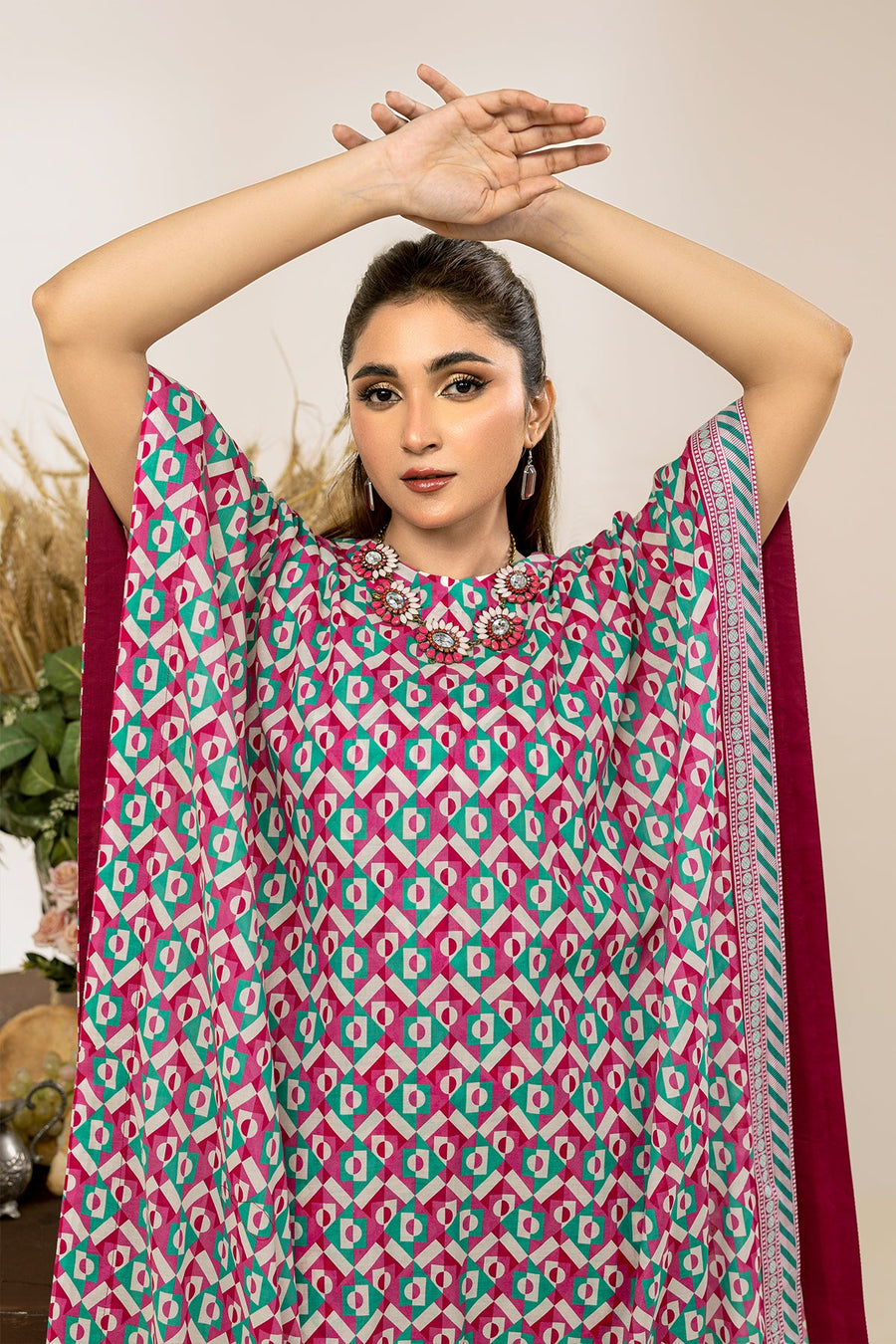 Safwa Orla Unstitched Printed Lawn 2Piece Suit - OLO04