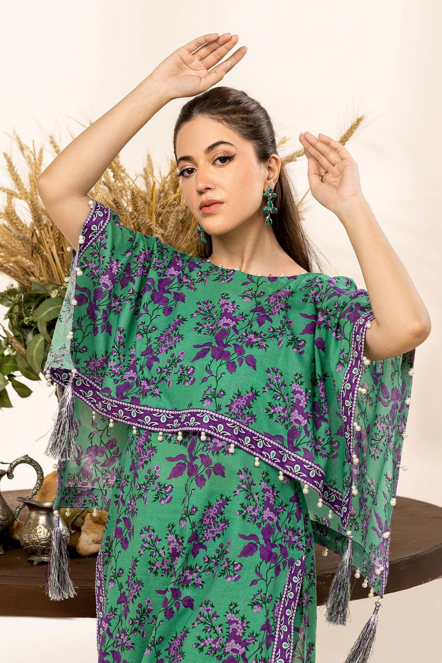 Safwa Orla Unstitched Printed Lawn 2Piece Suit - OLO06