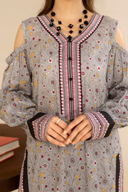 Safwa Orla Unstitched Printed Lawn 2Piece Suit - OLO10
