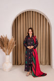 Feathers Digital Printed Khaddar Unstitched 3Pc Suit ONYROS-FT597