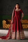 Emaan Adeel Verve Embroidered Raw Silk Unstitched 3Pc Suit - ONYX MUSE