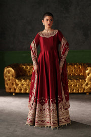 Emaan Adeel Verve Embroidered Raw Silk Unstitched 3Pc Suit - ONYX MUSE