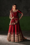 Emaan Adeel Verve Embroidered Raw Silk Unstitched 3Pc Suit - ONYX MUSE