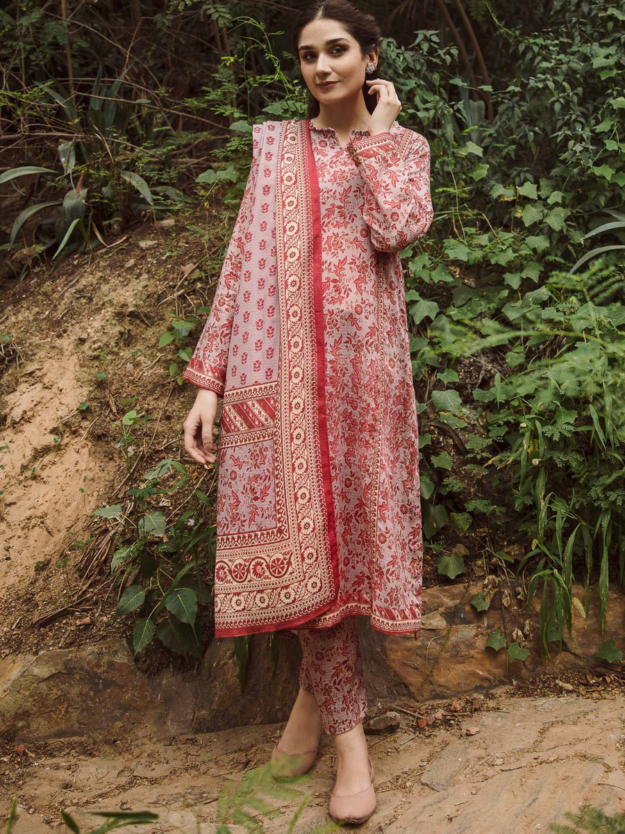 Rang by Motifz Digital Printed Khaddar Unstitched 3Pc Suit 4348-OPAL