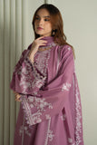 Cross Stitch Mahiri Embroidered Lawn Unstitched 3Pc Suit - ORCHID GLAZE