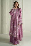 Cross Stitch Mahiri Embroidered Lawn Unstitched 3Pc Suit - ORCHID GLAZE