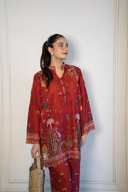 Faiza Faisal FNF Day-Out Printed Poly Lawn Pret 2Pc Suit - ORIYA