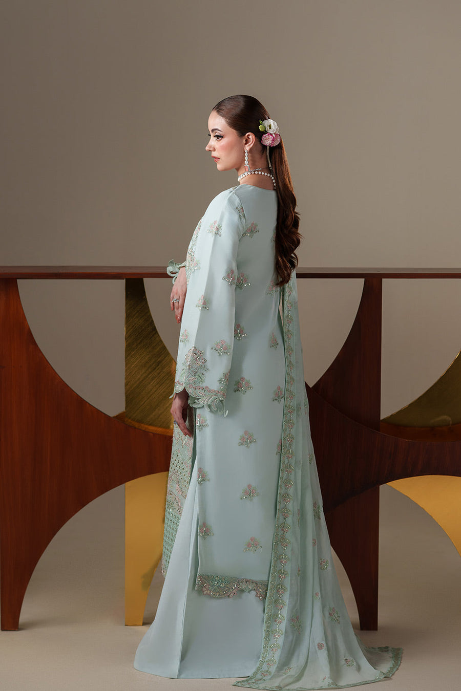 Emaan Adeel Nouvelle Embroidered Chiffon Unstitched 3Pc Suit - ORLA