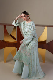 Emaan Adeel Nouvelle Embroidered Chiffon Unstitched 3Pc Suit - ORLA
