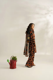 Feathers Dosti Digital Printed Khaddar Unstitched 3Pc Suit ORYNN-FT576