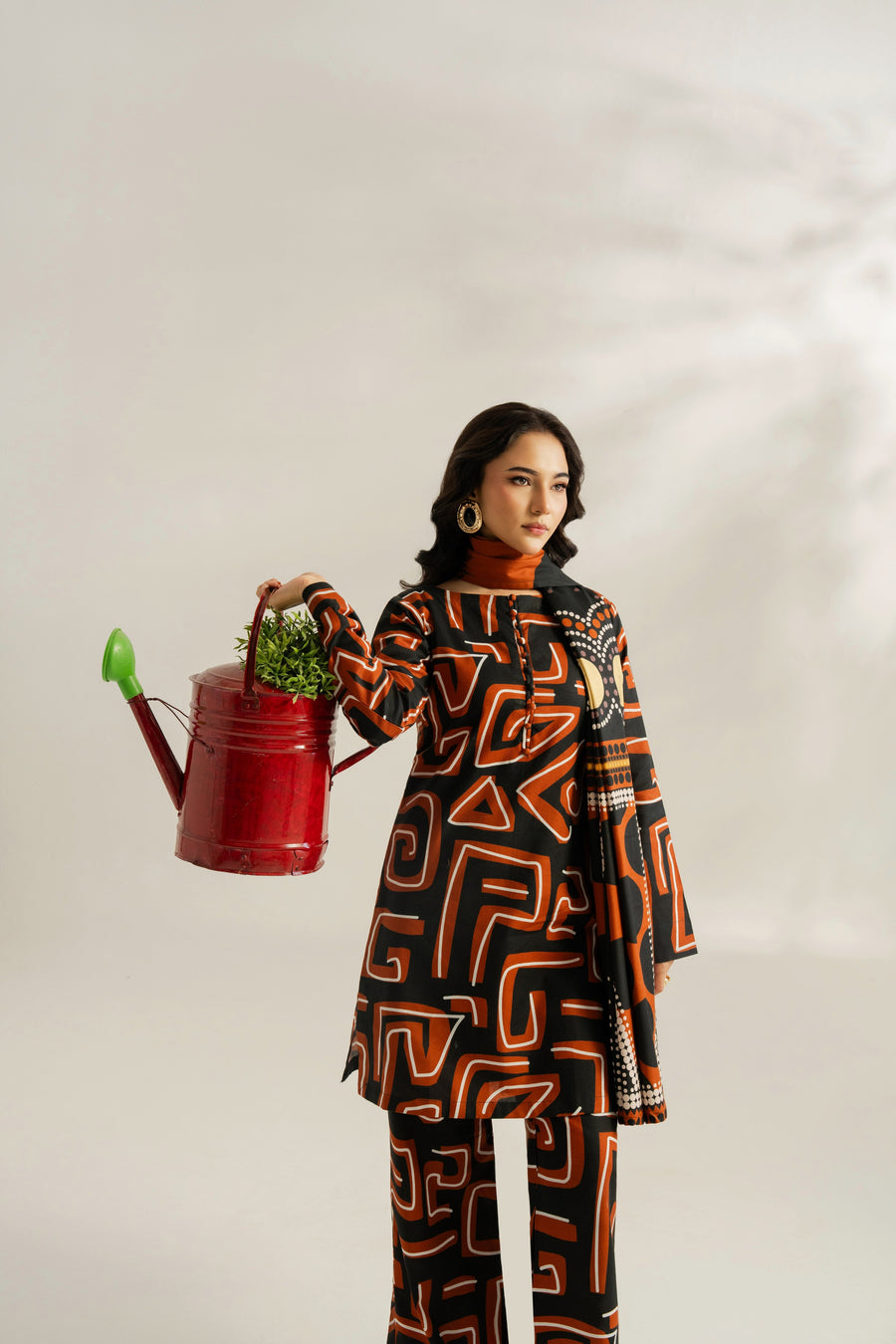 Feathers Dosti Digital Printed Khaddar Unstitched 3Pc Suit ORYNN-FT576