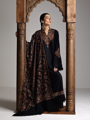 Zara Shahjahan Saraab Embroidered Marina Unstitched 3Pc Suit - OUD