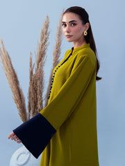 Hemstitch Georgette Affair Embroidered Georgette Stitched 2Pc Suit - Oak