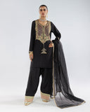 Zivah Apparel Elysian Luxury Pret 3Pc Suit ( Ready To Wear ) Obsidian