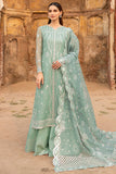 Farasha Ritzier Embroidered Chiffon Unstitched 3Pc Suit - Ocean Light
