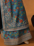 Faiza Faisal Signature Festive Pret Thai Silk 3Pc Suit - Oceane