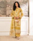 Zivah Apparel Unstitched Embroidered Luxury Lawn 3Pc Suit - Olivine