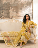 Zivah Apparel Unstitched Embroidered Luxury Lawn 3Pc Suit - Olivine