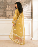 Zivah Apparel Unstitched Embroidered Luxury Lawn 3Pc Suit - Olivine