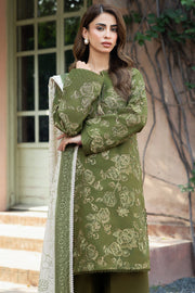 Farasha Embroidered Khaddar Unstitched 3Pc Suit - Olvyn