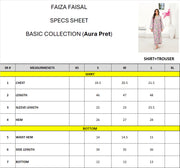 Faiza Faisal Aura Pret Embroidered Thai Silk 2Pc Suit - Omi