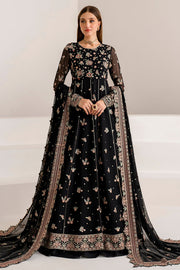 Farasha Luxury Formal Embroidered Chiffon Unstitched 3Pc Suit - Opaline