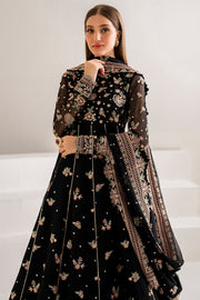 Farasha Luxury Formal Embroidered Chiffon Unstitched 3Pc Suit - Opaline