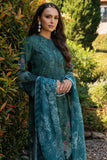 Afrozeh Damask The Holiday Unstitched Lawn 3Pc Suit AL-25-V2-02A OPALINE