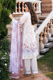 Afrozeh Damask The Holiday Unstitched Lawn 3Pc Suit AL-25-V2-02B OPALINE