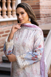Afrozeh Damask The Holiday Unstitched Lawn 3Pc Suit AL-25-V2-02B OPALINE