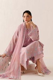Farasha Veira Embroidered Raw Silk Unstitched 3Pc Suit D-02 Opaline Poise