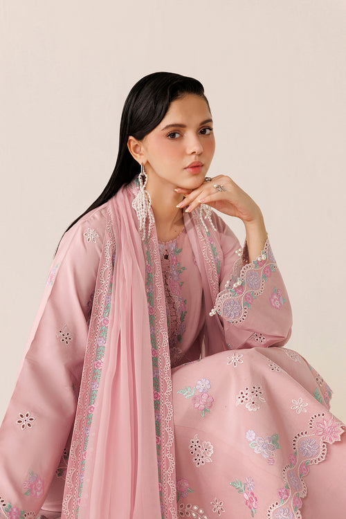 Farasha Veira Embroidered Raw Silk Unstitched 3Pc Suit D-02 Opaline Poise