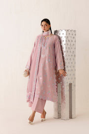 Farasha Veira Embroidered Raw Silk Unstitched 3Pc Suit D-02 Opaline Poise