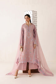 Farasha Veira Embroidered Raw Silk Unstitched 3Pc Suit D-02 Opaline Poise