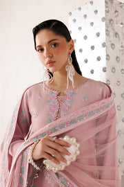 Farasha Veira Embroidered Raw Silk Unstitched 3Pc Suit D-02 Opaline Poise