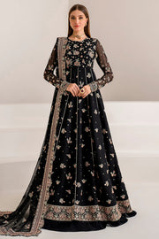 Farasha Luxury Formal Embroidered Chiffon Unstitched 3Pc Suit - Opaline