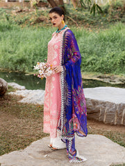 Roheenaz Dahlia Embroidered Lawn Unstitched 3Pc Suit RNZ-01B Orchid