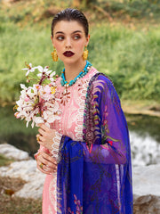 Roheenaz Dahlia Embroidered Lawn Unstitched 3Pc Suit RNZ-01B Orchid