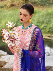 Roheenaz Dahlia Embroidered Lawn Unstitched 3Pc Suit RNZ-01B Orchid